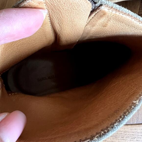 Isabel Marant Dicker Suede Ankle Boots Booties Size 36 Tan Western - Picture 9 of 10